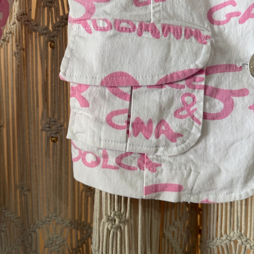 Dolce & Gabbana Women's White Blazer with Pink Accents - Picture 7 of 9